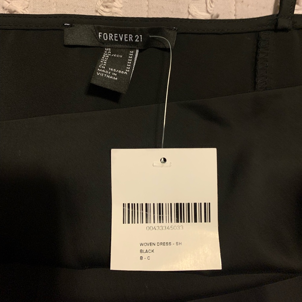 Forever 21 Black Satin dress